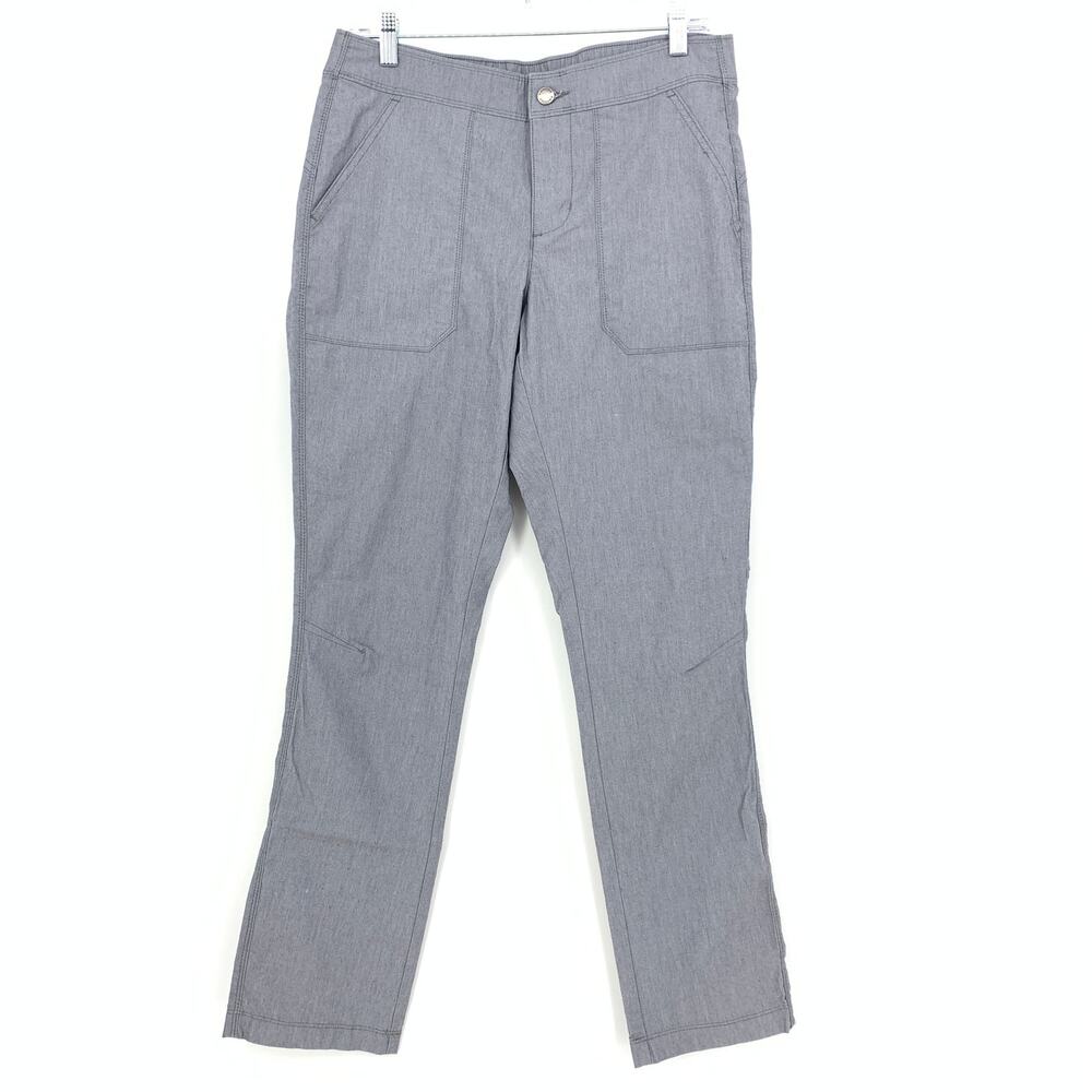 Columbia Slim Straight Active Hiking Pant Womens Size 8 Light Gray
